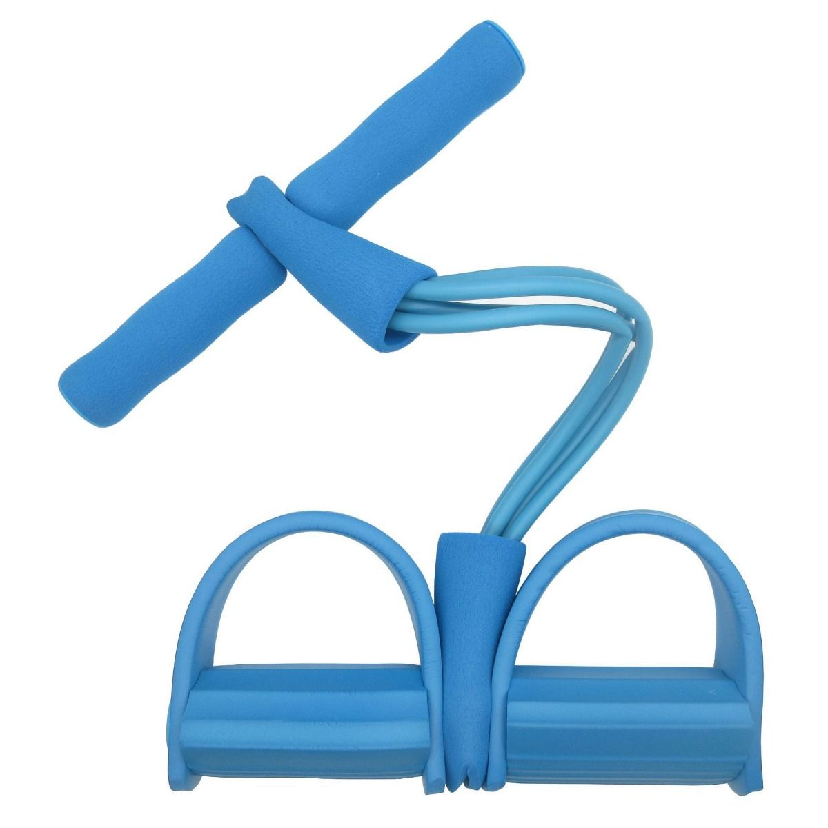 新款脚蹬拉力器仰卧起坐辅助器健身瑜伽垫瘦身运动拉力带弹力绳ZZX