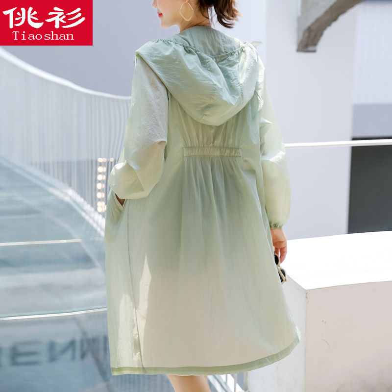 Sun protection clothing women's mid-length women's clothing 2021 new trendy summer women's Korean style sun protection clothing UV protection thin coat