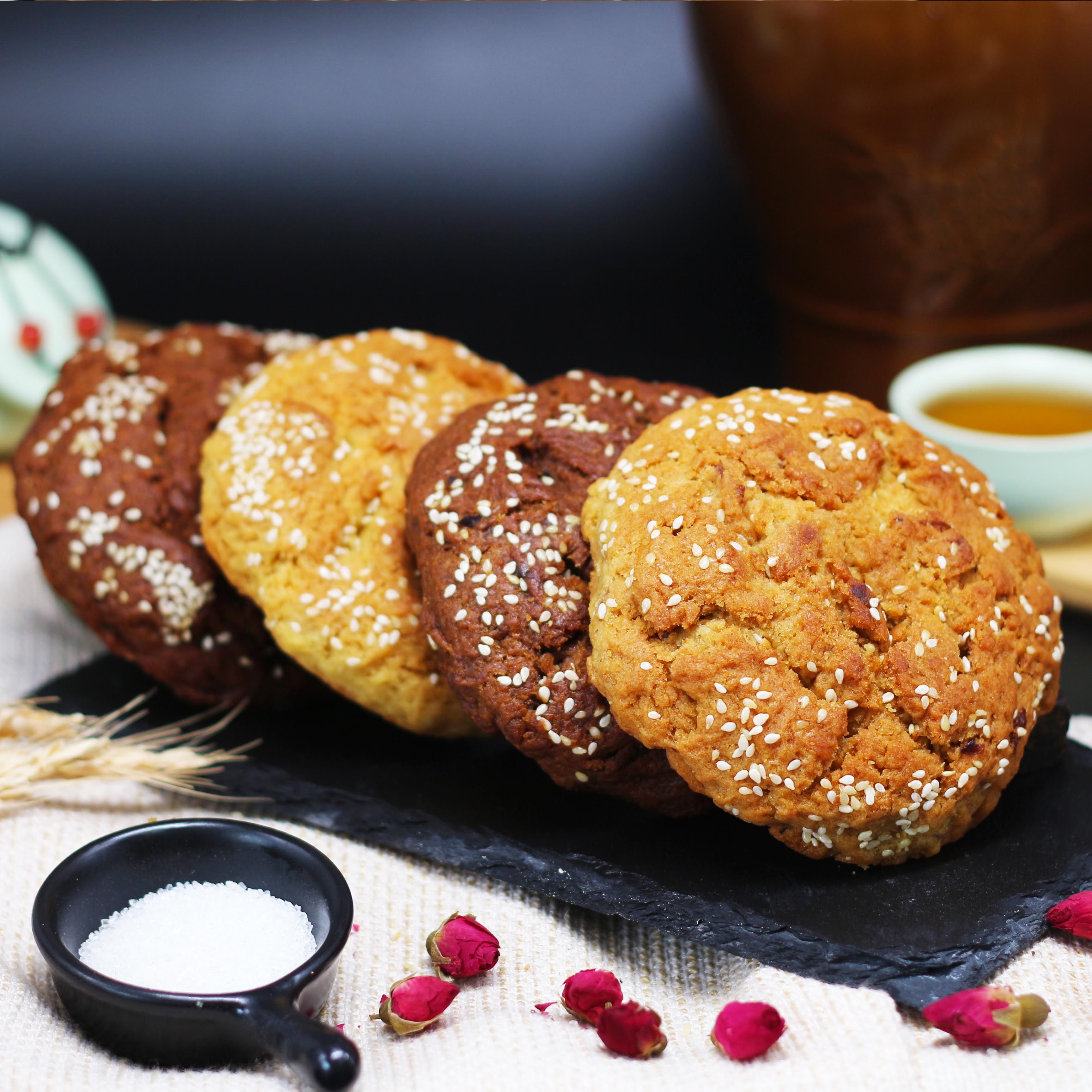 丰镇月饼五仁批发内蒙古特产散装胡麻油混糖多口味糕点心老式糖饼