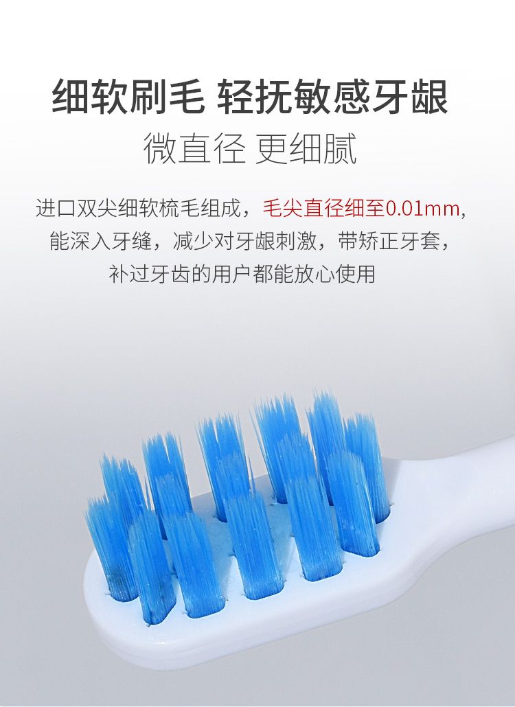 小米/米家/素士X1/X3U/贝医生电动牙刷头适配替换通用软毛牙刷头