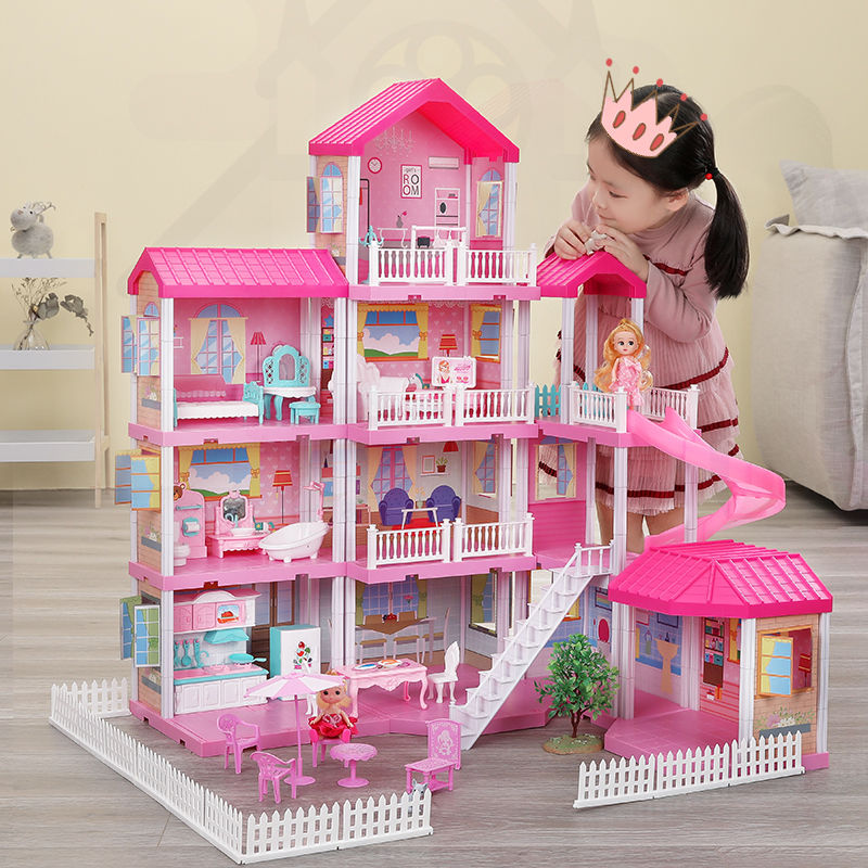 公主屋女孩过家家玩具仿真城堡芭比娃娃套装模型别墅儿童新年礼物
