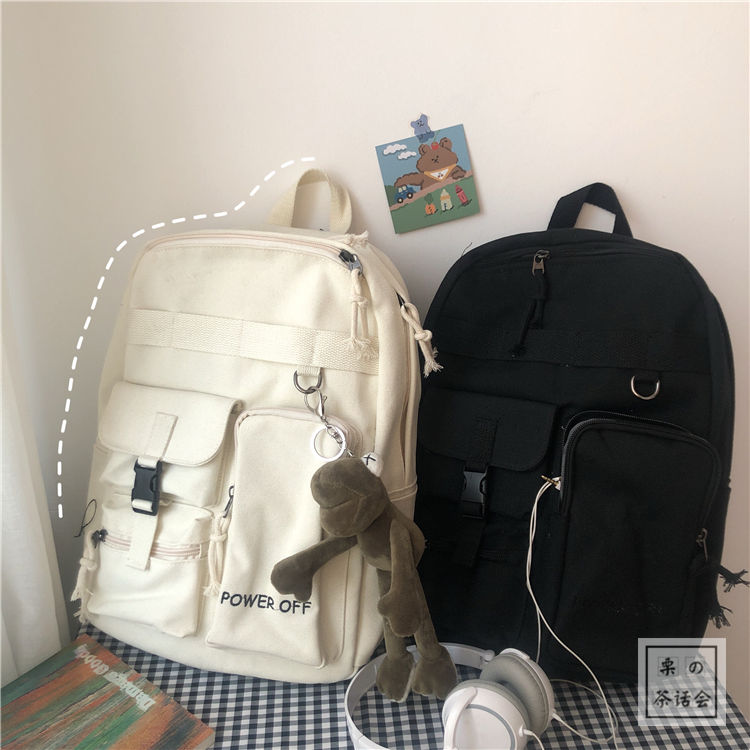 Students' schoolbag, women's leisure backpack, wind street, INS port, South Korea