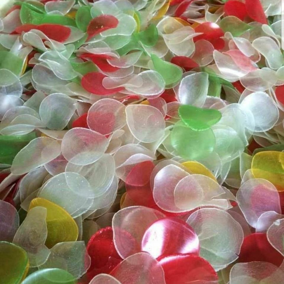 五彩虾片鲜虾片油炸龙虾片网红大虾片150g包邮休闲小吃鲜虾片虾汁