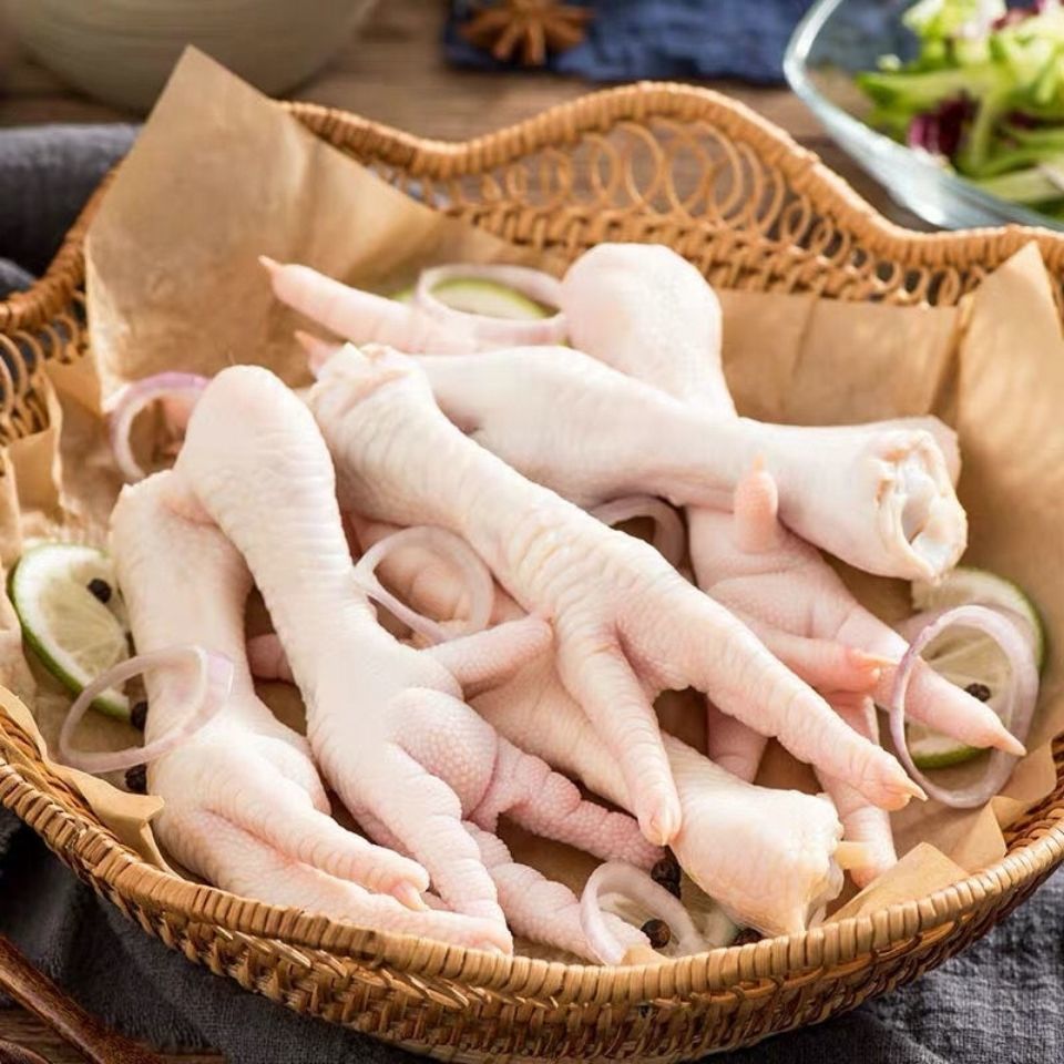 广东发货 土鸡新生鲜冷冻鸡爪子批发大鸡脚泡椒凤爪鸡爪卤味