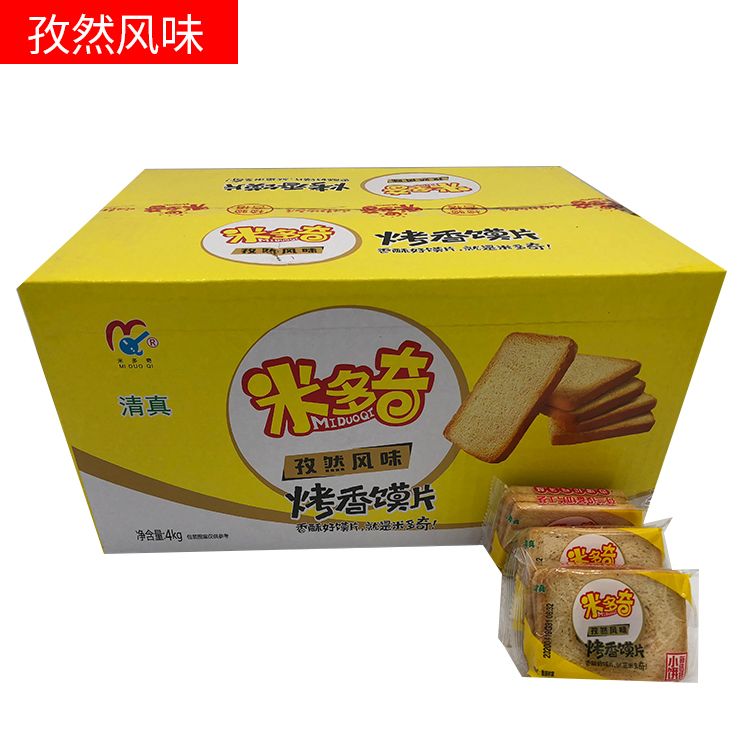 88734-米多奇烤香馍片多种口味混合装早餐代餐烤馒头片饼干零食小吃整箱-详情图