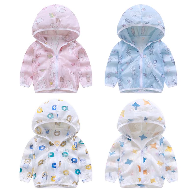 Children's breathable skin clothing children's sun proof clothing male treasure mosquito proof clothing girl's ultraviolet beach long sleeve coat