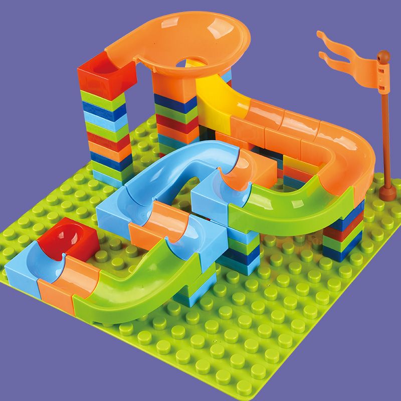 兼容乐高儿童积木拼装玩具大颗粒滑道轨道积木早教1玩具3-6岁启蒙
