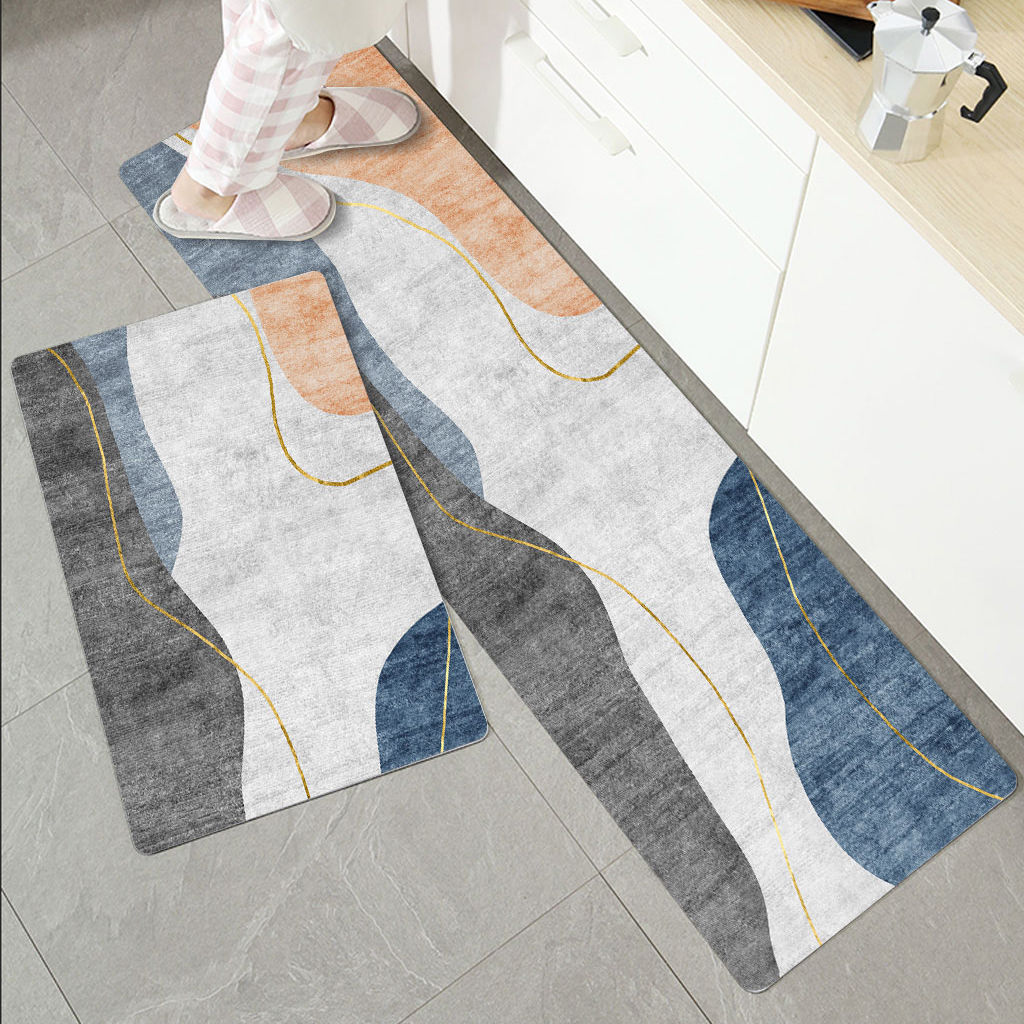 Kitchen floor mat anti slip absorbent door mat bedroom door mat toilet floor mat household door mat