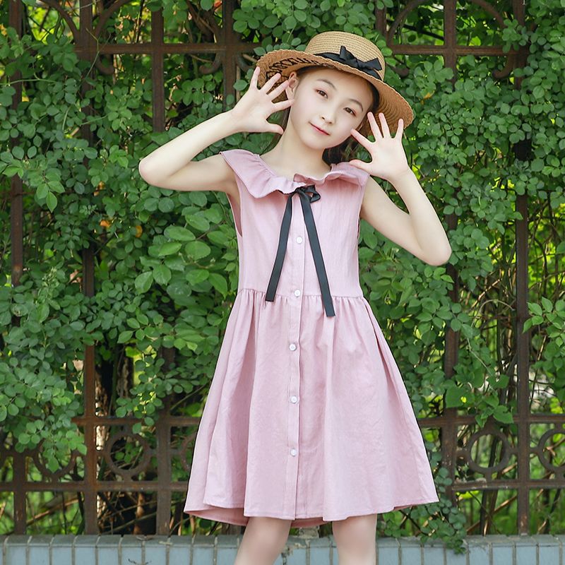 新款小女孩裙子纯棉连衣裙女童夏装洋气
