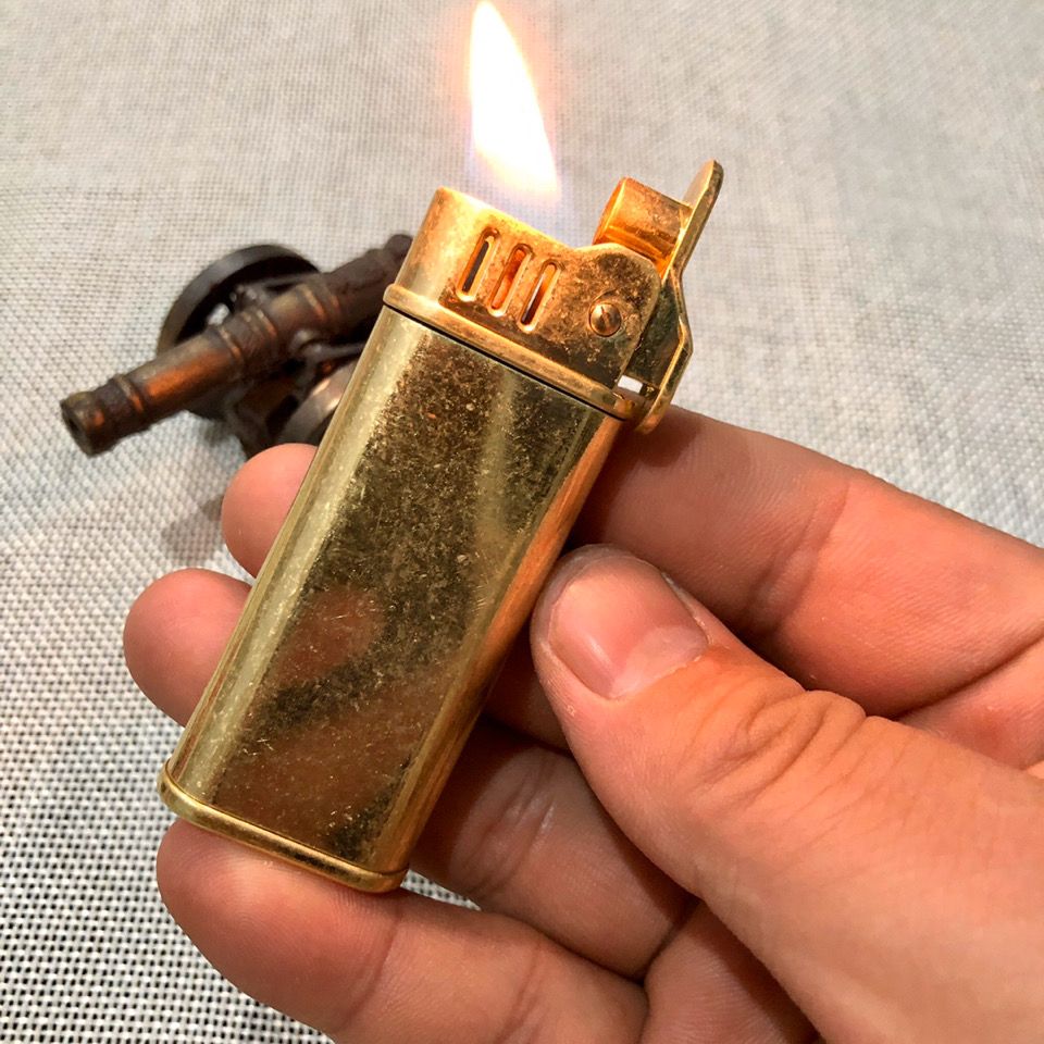老式纯铜煤油打火机 复古怀旧煤油打火机 一键点火打火机