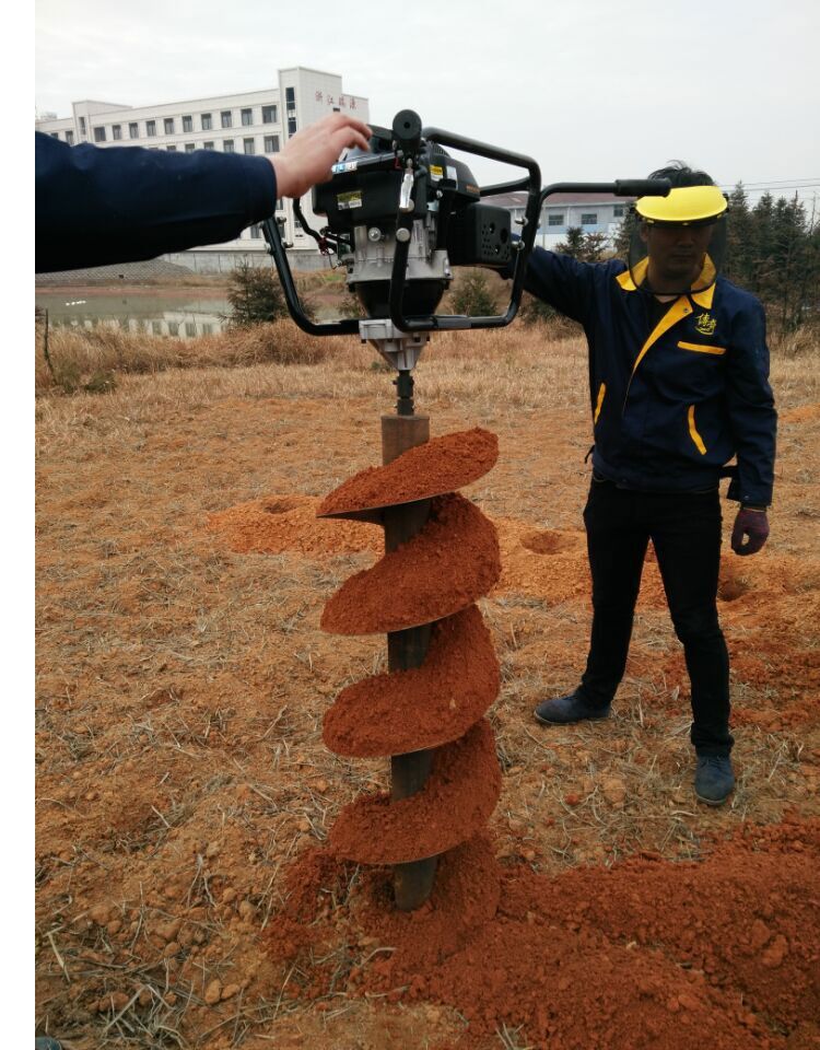 地钻挖坑机钻地挖坑机隆鑫224四冲程电杆打洞挖坑机打桩机种植机