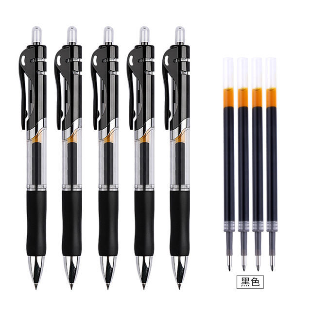 Press neutral pen 0.5mm K-35 refill ballpoint pen signature pen water pen black red blue student office carbon pen