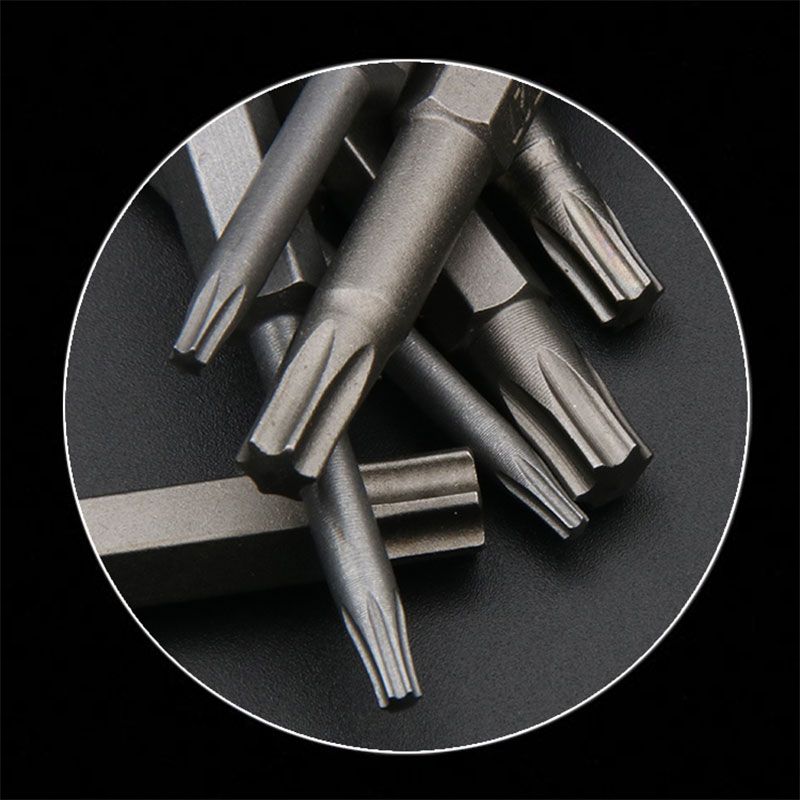 超硬星型梅花六角批头s2带磁风批电钻电动螺丝刀起子头气动风批头