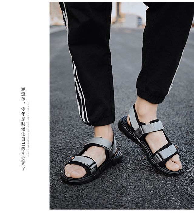 男士凉鞋2020年新款夏季潮流休闲越南沙滩鞋男式户外穿运动凉拖鞋