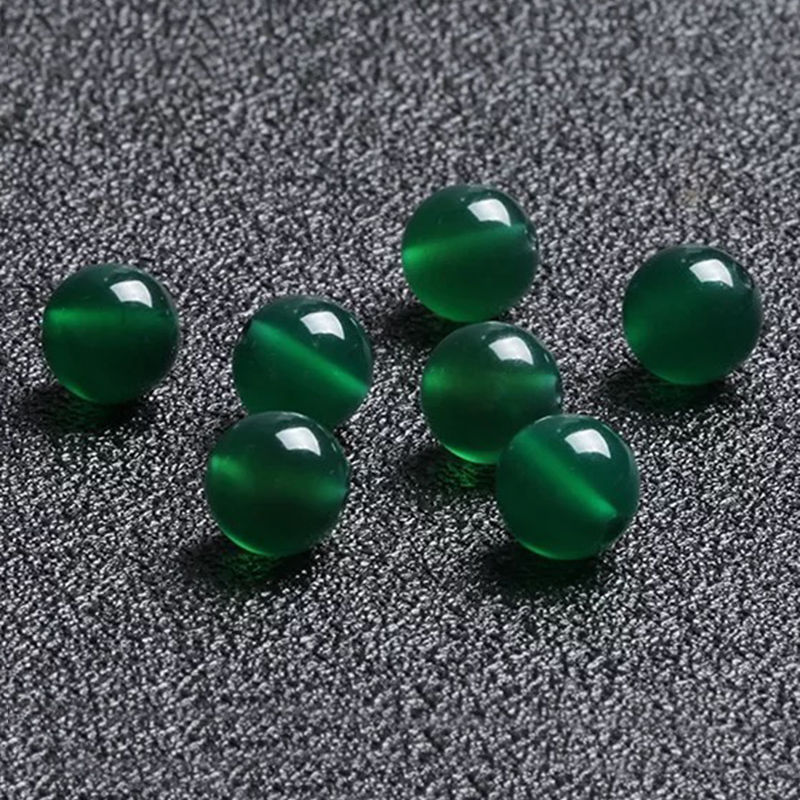7A天然绿玛瑙散珠子半成品DIY手工饰品配件水晶手链配珠项链串珠