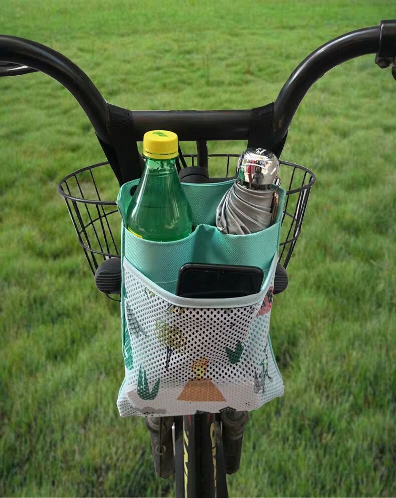 电动车挂物包电瓶自行车置物储物兜收纳前置小挂包大容量手机袋子G