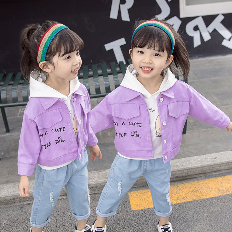 女童外套春秋装2020新款女宝宝秋季洋气夹克1-7岁儿童韩版风衣潮