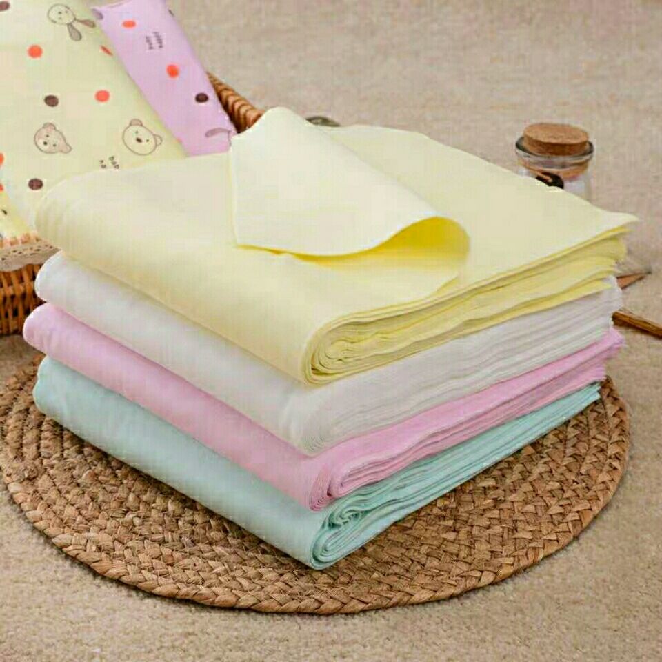 新生婴儿纯棉尿布宝宝双层全棉尿片可洗纯棉针织布料介子隔尿布