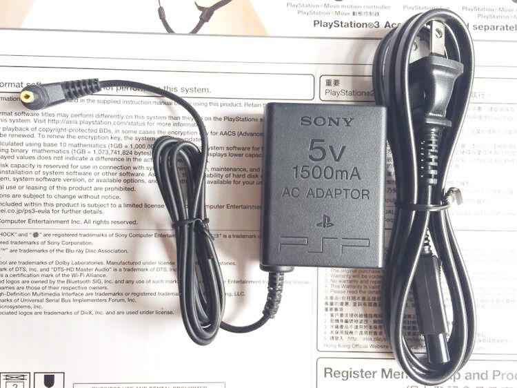 【高品質】PSP3000原裝充電器PSP1000 2000直充  電源 火牛 原裝正品 fb037