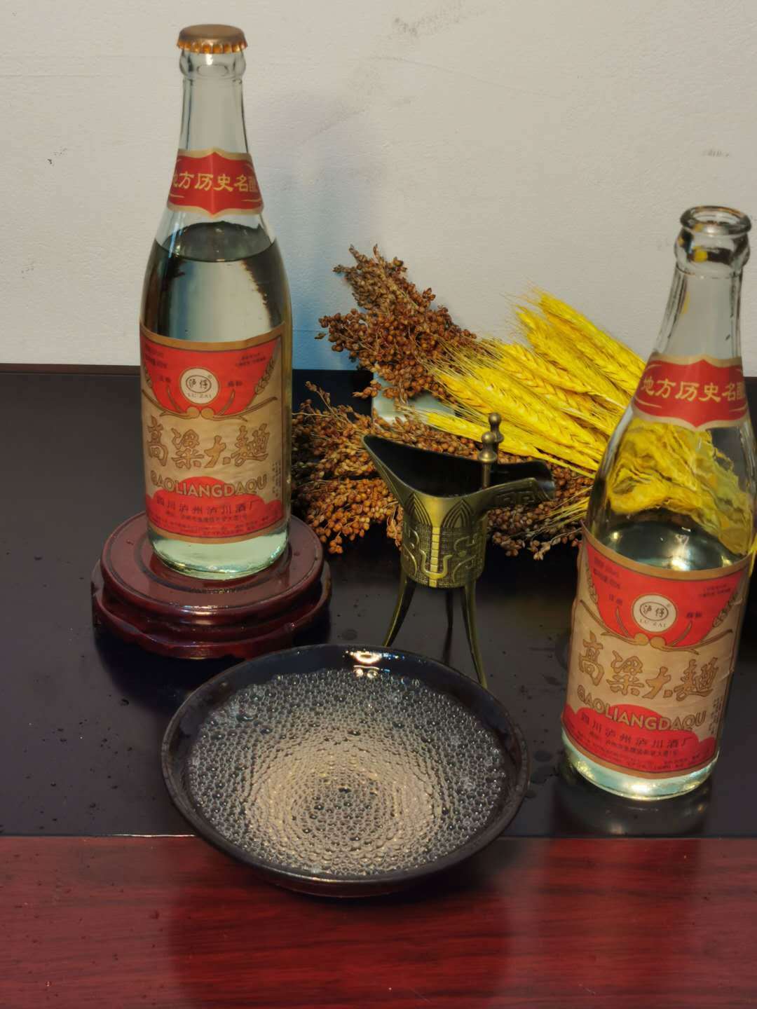 >  		     1998年酿制高粱大曲酒50度浓香型纯粮食固态发酵白酒老酒