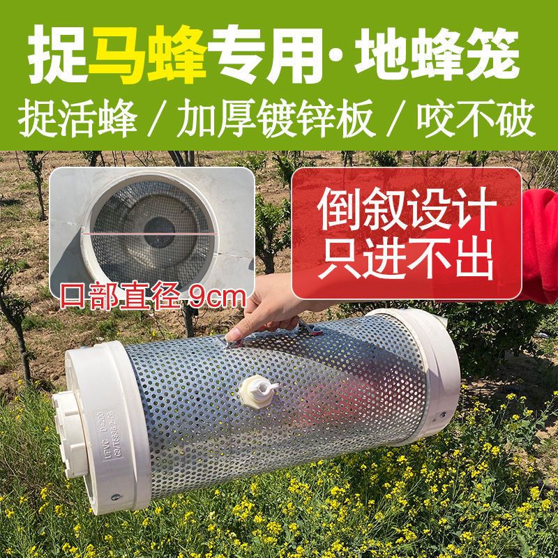 Wasps collect bee cage catch live wasps Hongniang hutoubee soak wine wasp bag ground bee cage net bag wasp protective clothing