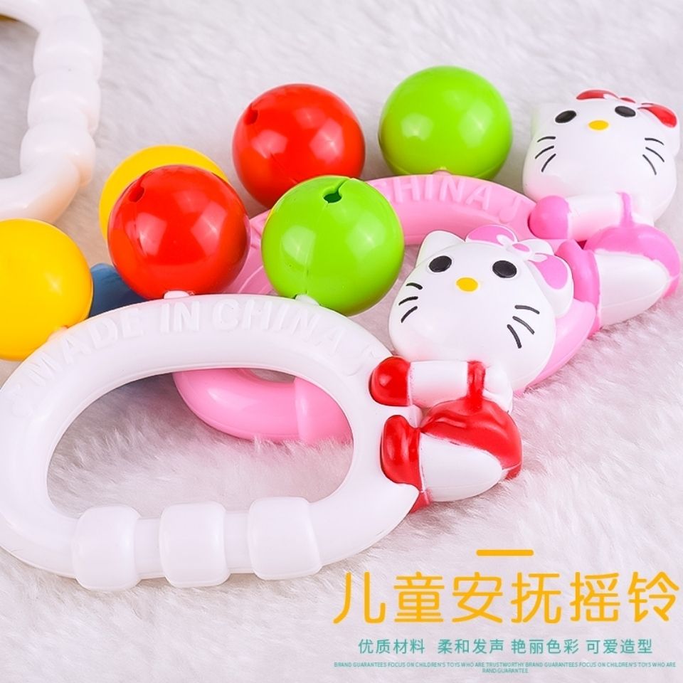 面包超人Pinocchio婴儿玩具手铃手摇铃玩具宝宝安抚彩色铃0~6月