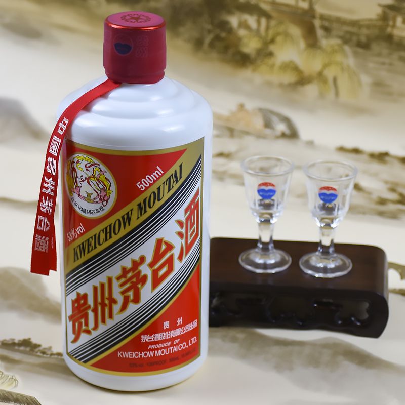 貴州飛天茅臺酒白酒53度飛天茅臺500ml*1瓶非原箱