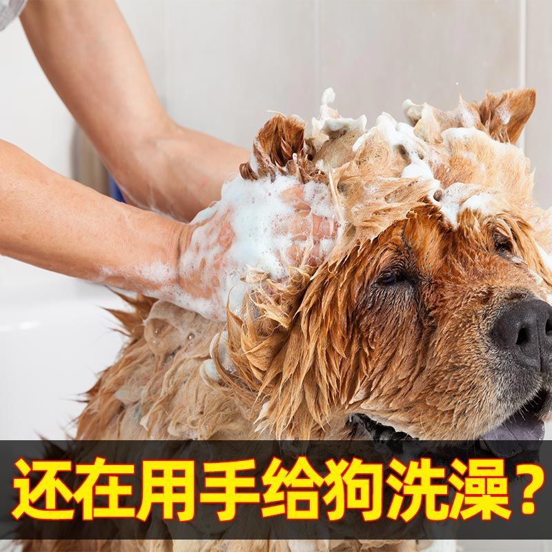 宠物洗澡手套按摩泰迪搓澡神器刷子狗狗猫咪梳子防咬防抓清洁用品