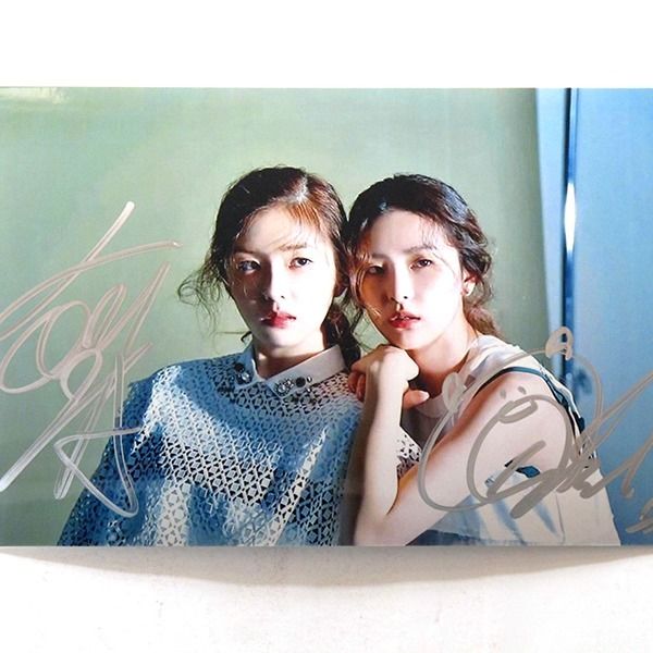red velvet 裴珠泫 姜涩琪 亲笔签名照片 6寸 宣传照 2020.