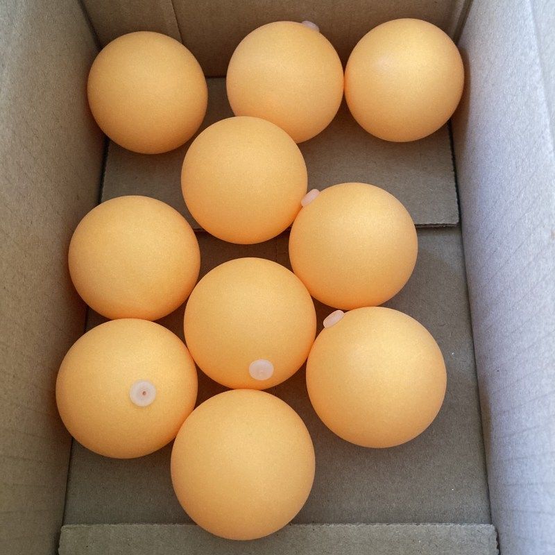 带孔乒乓球训练器专用球练球器abs新材料有孔乒乓球练习用球
