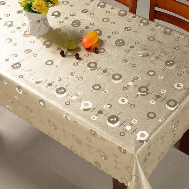 茶几布欧式长方形桌布防水防油免洗防烫烫金正方形桌布家用无味