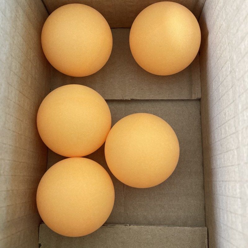 abs新材料无标乒乓球三星级40+比赛训练用球专用球白黄色