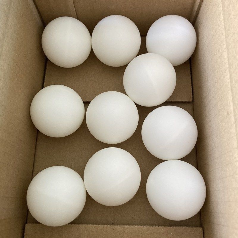abs新材料无标乒乓球三星级40+比赛训练用球专用球白黄色