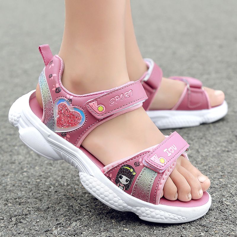 女童凉鞋夏季款韩版网红公主小学生中大童小女孩儿童沙滩鞋子