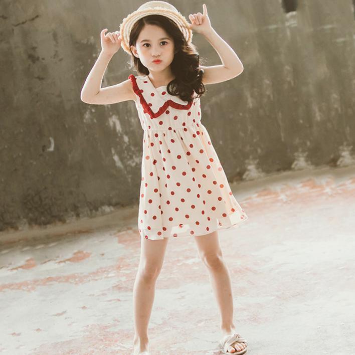 Children's Dress Girls summer dress new foreign style summer children's princess skirt summer chiffon skirt summer girl
