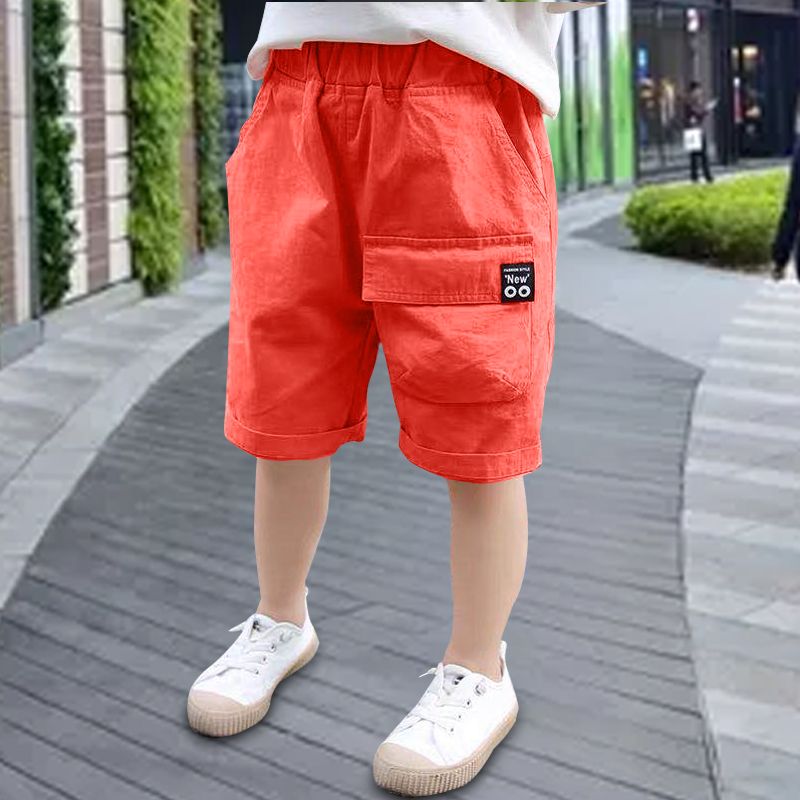 Boys' summer overalls Shorts Small and medium sized children's casual pants boys and girls' summer thin Capris