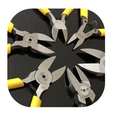 6寸铬钒钢工业级精密电子剪水口钳5寸日式斜口钳剪线钳电镀角钳