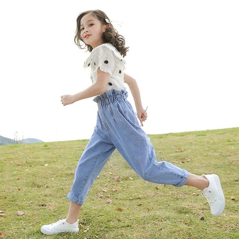 Girls' suit summer fashion 2020 new fashion for middle school children and big children fashion 12 girls and children's Summer online red two piece sets
