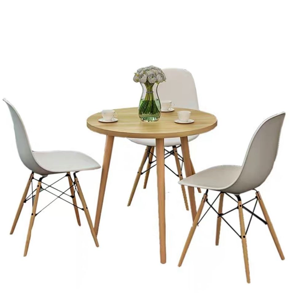 桌椅茶几餐桌椅商务洽谈组合实木北欧奶茶店