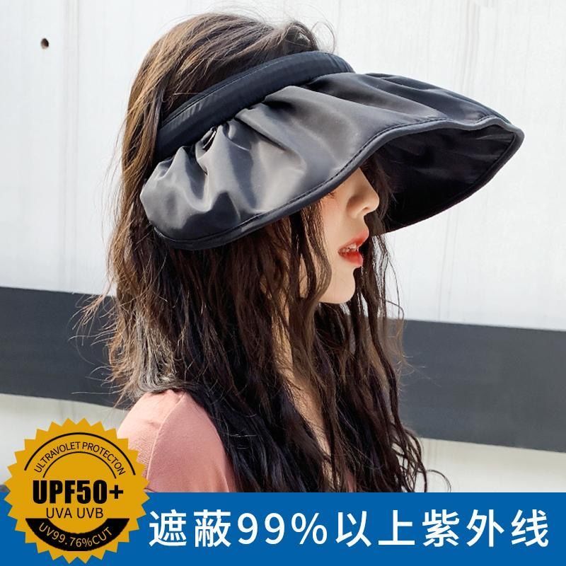 New Korean shell Hat Women's summer sky top hat Big Brim lotus leaf sun proof hat hair band Beach Hat sunshade hat