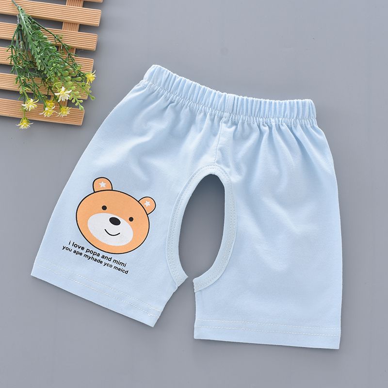 Baby shorts Summer Cotton boys' crotch pants thin 1-2-3-year-old summer pants children's Capris