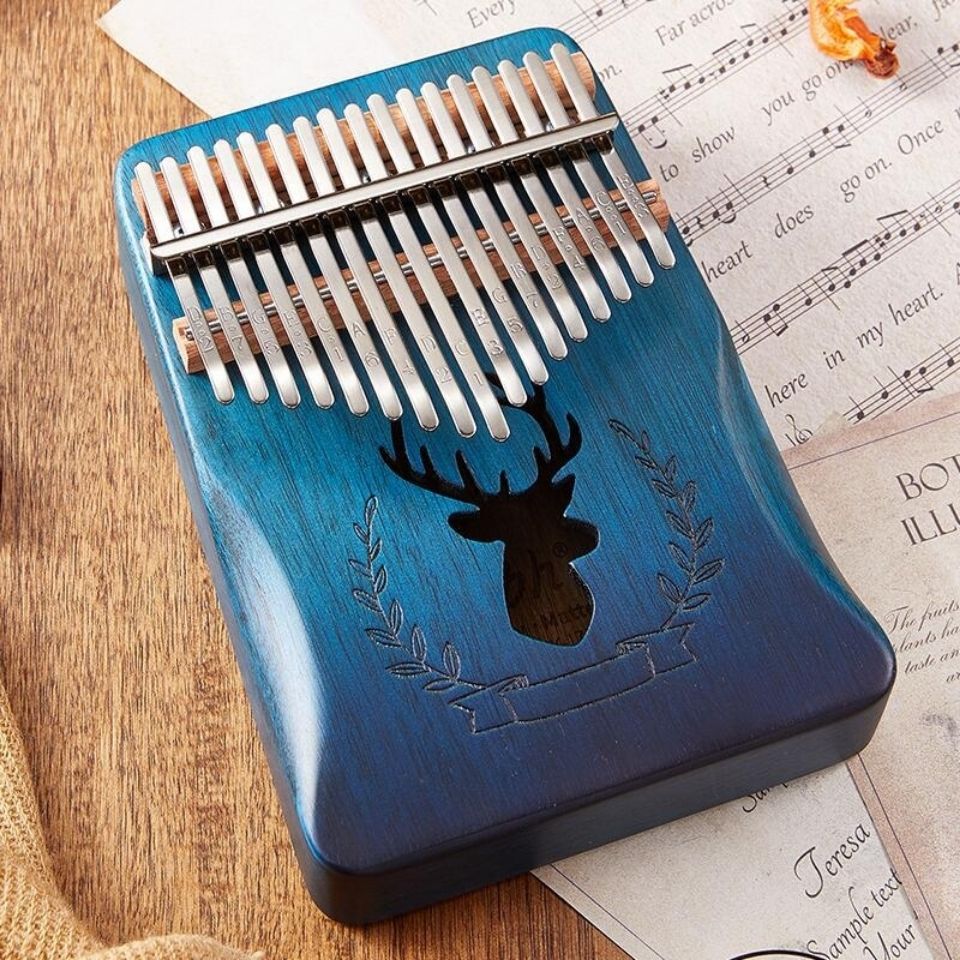 bws拇指琴卡林巴琴17音手指琴初学者五指琴kalimba乐器水晶透明琴