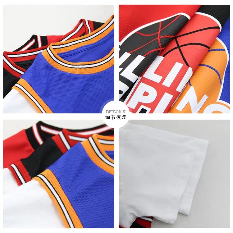 Boys' summer suit children's quick dry sports short sleeve boys' summer fashion basketball vest 2020 NEW