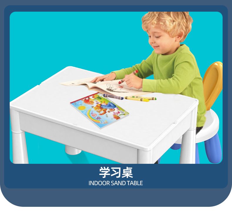 兼容乐高儿童积木桌拼装大号大颗粒男女孩子宝宝益智多功能玩具