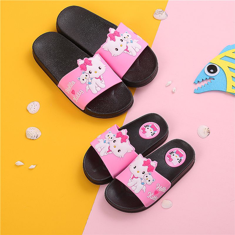Children's Princess slippers Summer Boys and girls cute kitty sandals baby antiskid bathroom slippers children