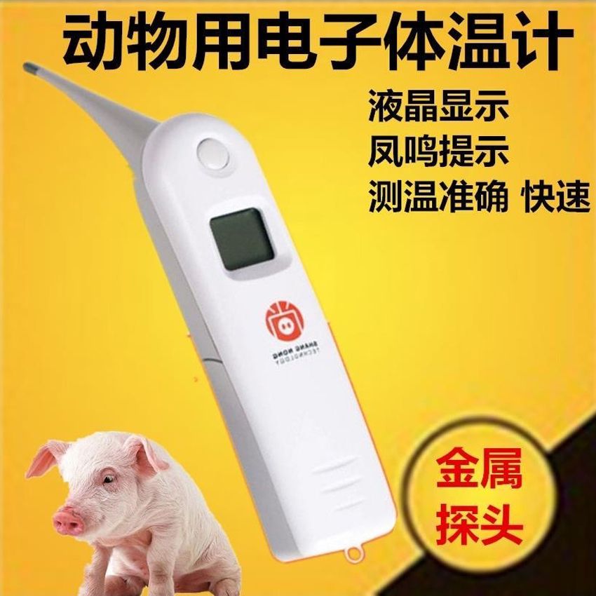 Animal electronic thermometer farm cat dog pet pig cattle horse sheep anus thermometer fast livestock thermometer