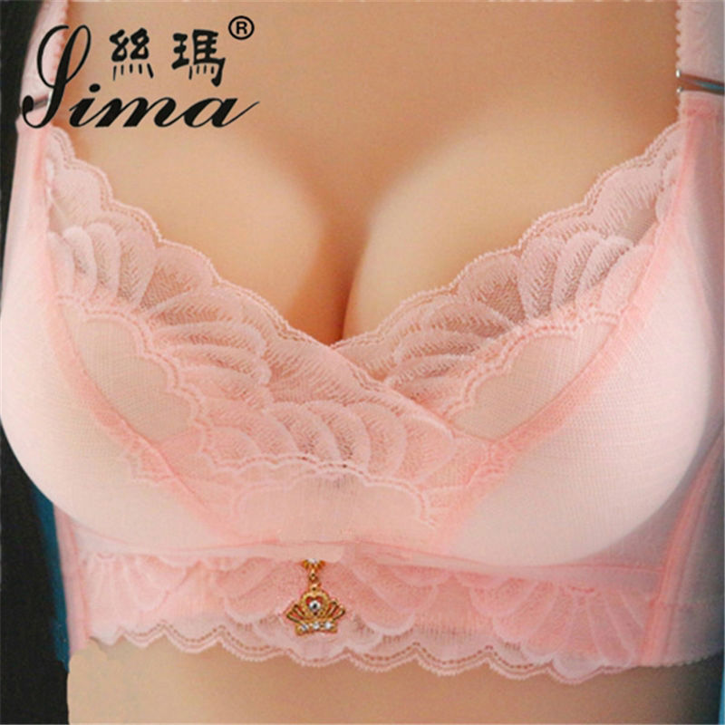 Women's bra with large Lace Up Bra
