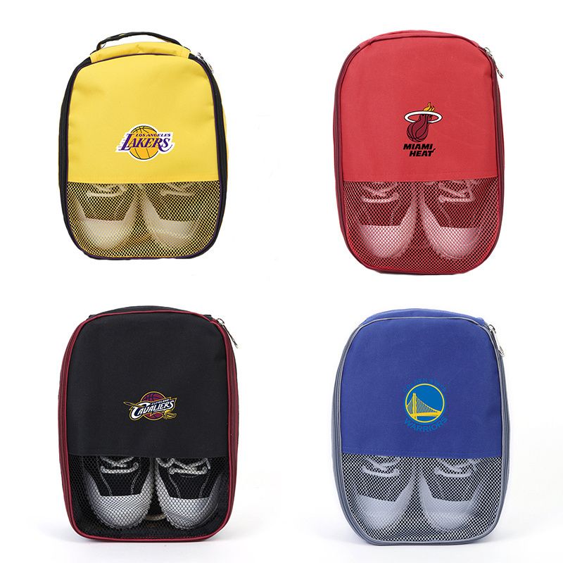 nba篮球鞋包凯尔特人马刺湖人队勇士森林狼雄鹿篮网快船队收纳包-图1