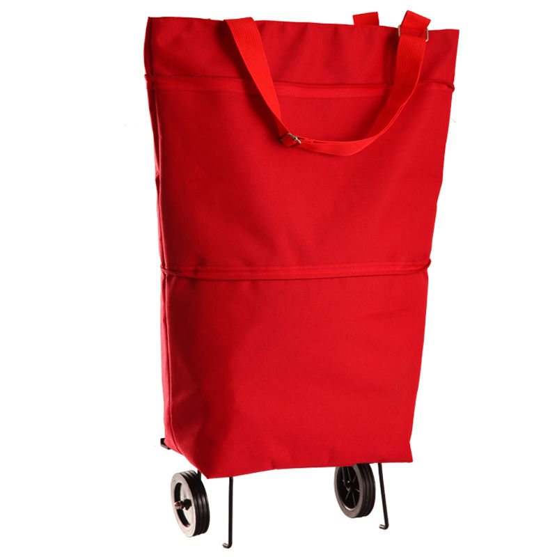 Shopping cart supermarket shopping bag foldable tugboat bag