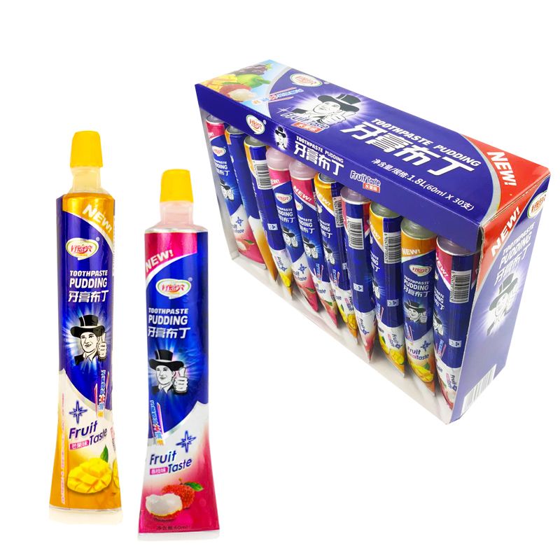 Wanghong post-80s childhood nostalgia creative toothpaste pudding jelly candy suction jelly children's fruit snacks wholesale